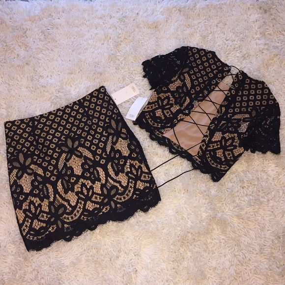 NWT Tobi Two Piece Lace Dress - Picture 2 of 6